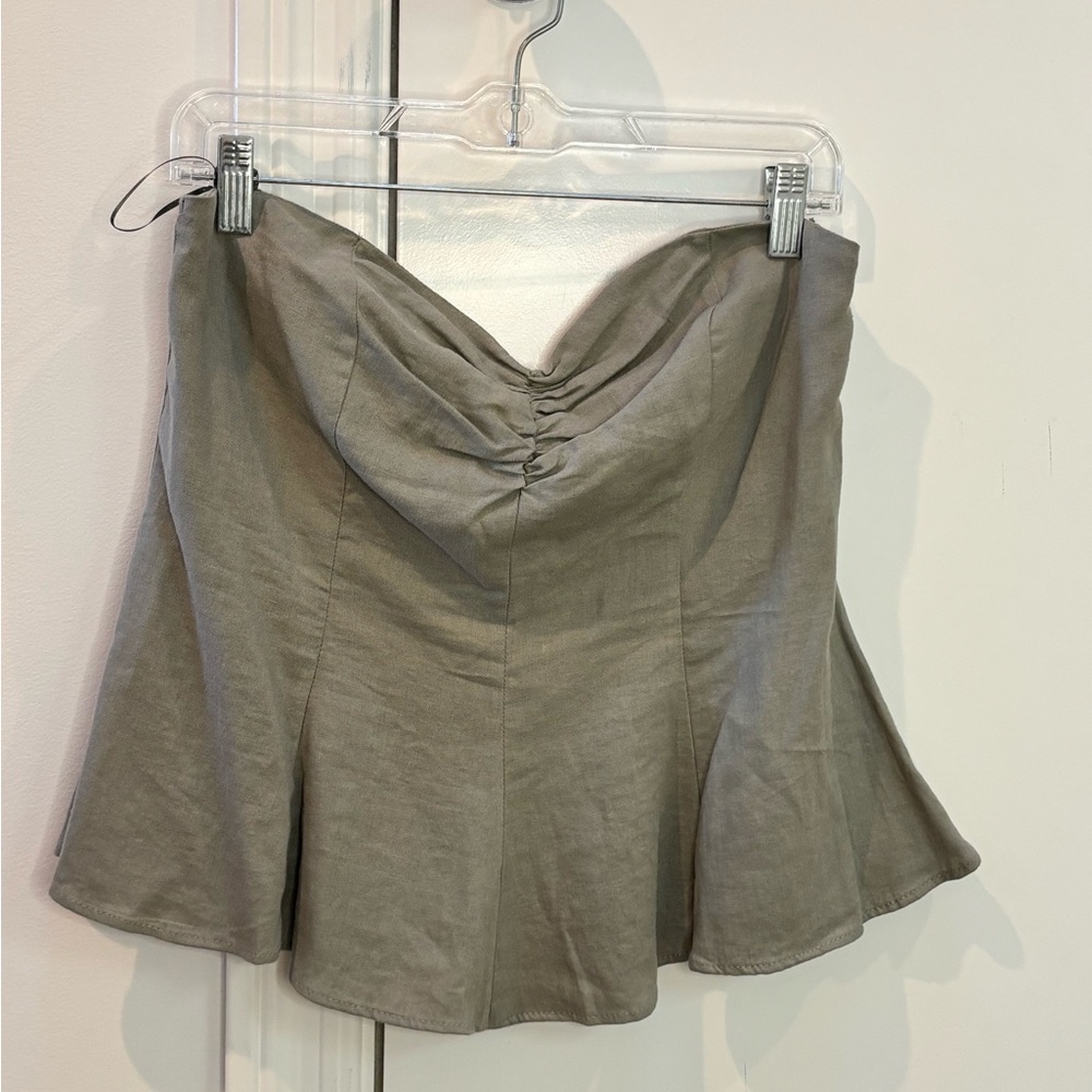 Zara Camo Green Women's Top
